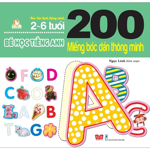 200 miếng bóc dán thông minh - bé học tiếng anh - Ảnh 2