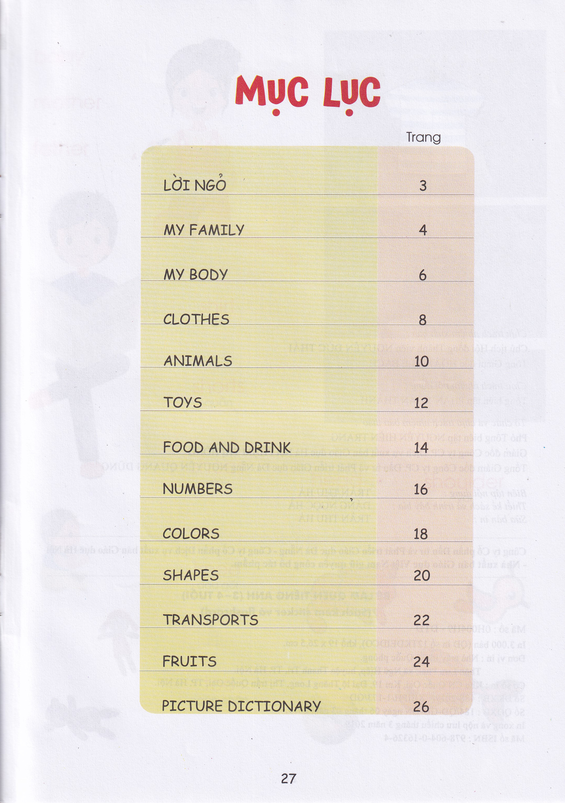 Bé Làm Quen Tiếng Anh (3-4 Tuổi) - Ảnh 4