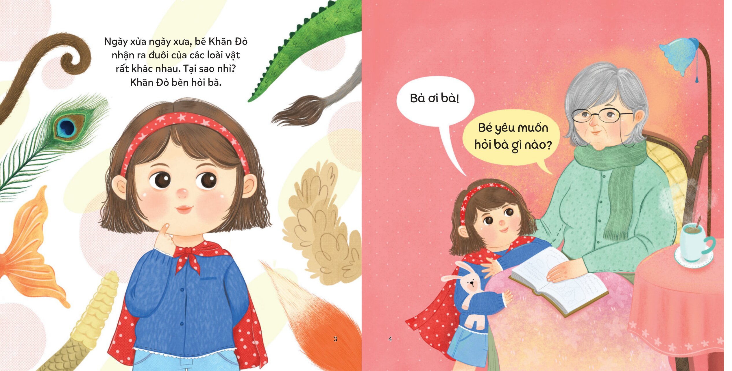 Bé Thông Minh - Bé Con Ham Hỏi - Khăn Đỏ Và Chiếc Đuôi Tinh Nghịch - Bìa Cứng - Ảnh 3