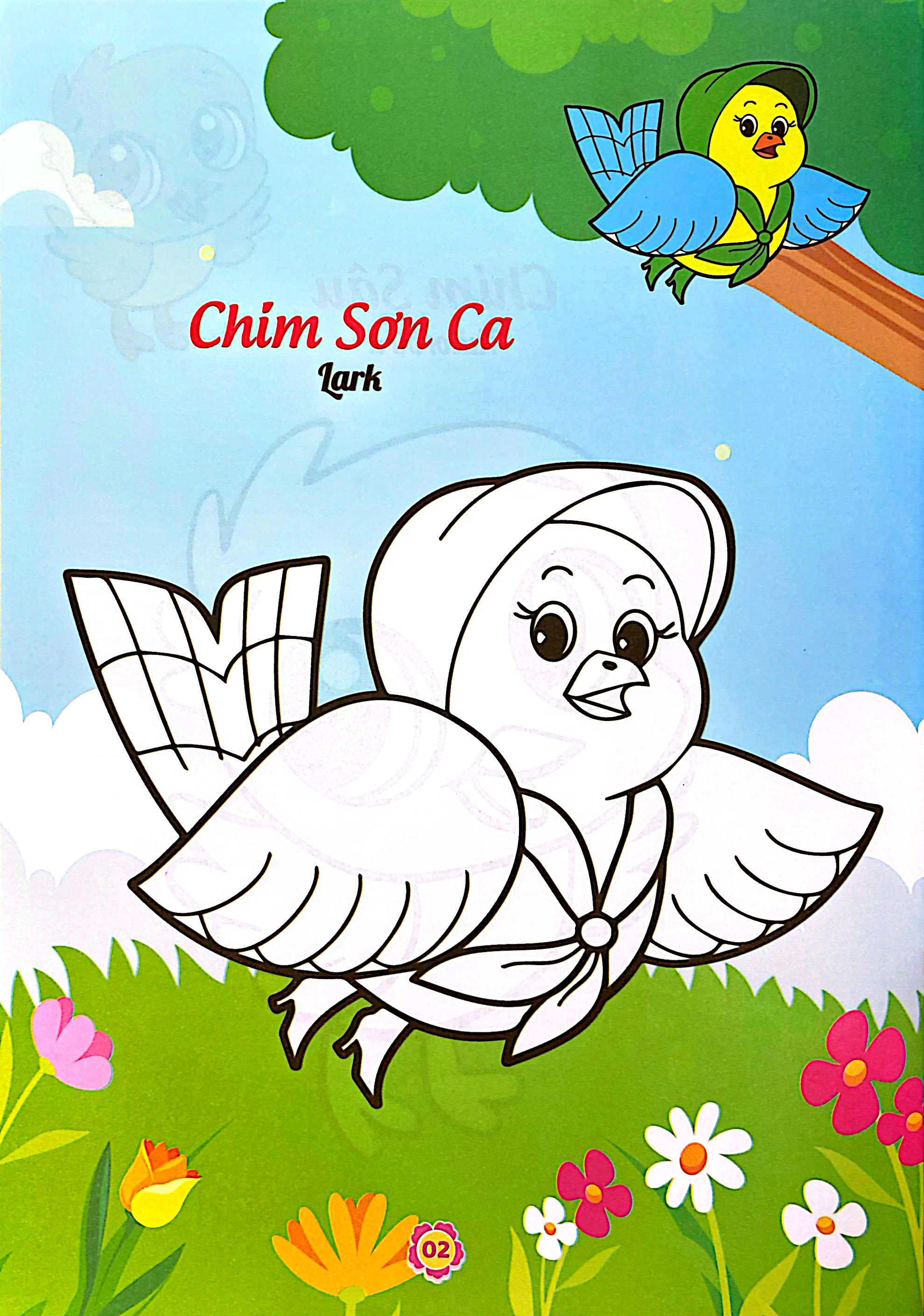 Bộ Bé Thỏa Sức Sáng Tạo Phát Triển IQ-EQ-CQ - Bé Tô Màu Và Học Tiếng Anh Theo Chủ Đề - Các Loài Chim - Ảnh 4