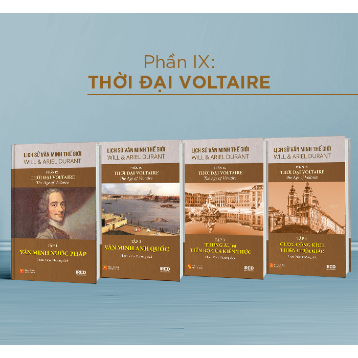 Bo
						
										
										Bo Sach Lich Su Van Minh The Gioi - Phan IX - Thoi Dai Voltaire (Bo 4 Cuon) - Ảnh 2