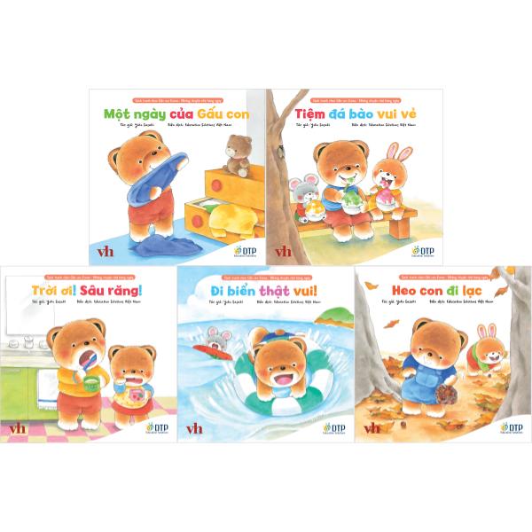 Bo
						
										
										Bo Sach Tranh Ehon Gau Con Kuma - Nhung Chuyen Nho Hang Ngay - Phan 2 (Bo 5 Cuon)