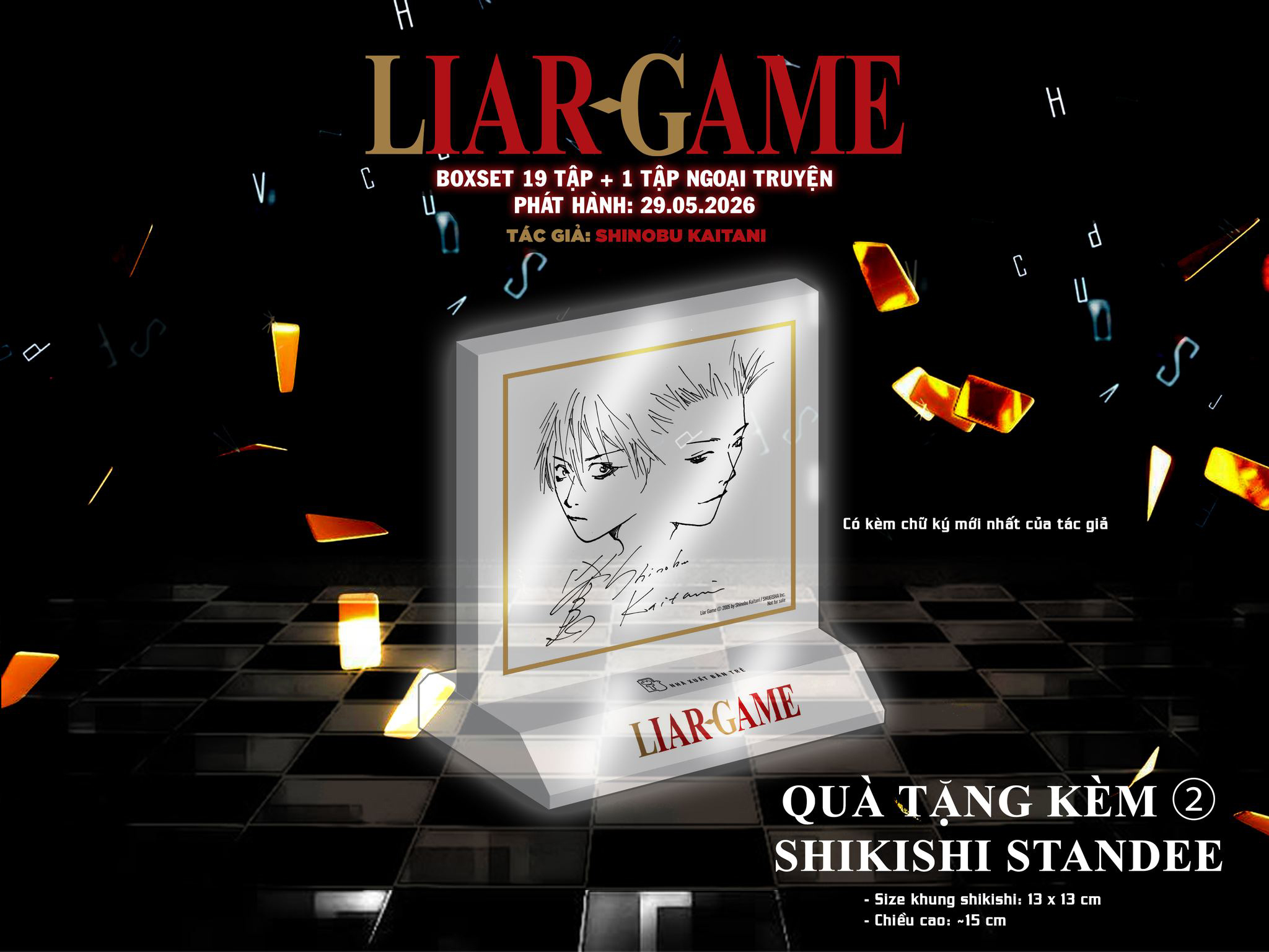 Bộ Boxset Manga - Liar Game: Tập 1 - 19 + Ngoại Truyện (Bộ 20 Tập) - Tặng Kèm Box Nam Châm + Shikishi Standee + Poster Kèm Ống Đựng - Ảnh 4