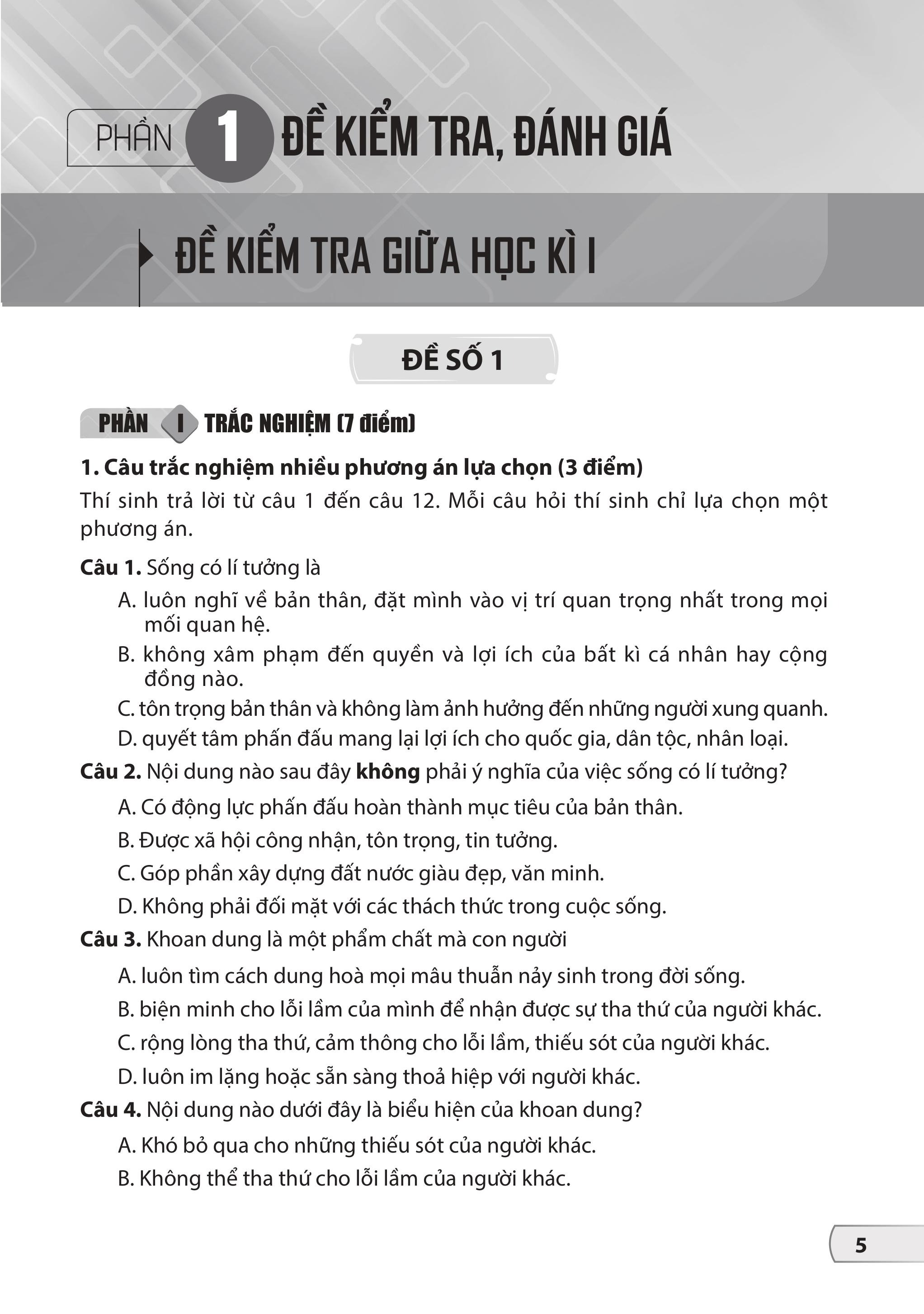 Bộ Đề Kiểm Tra, Đánh Giá Giáo Dục Công Dân 9 - Ảnh 6