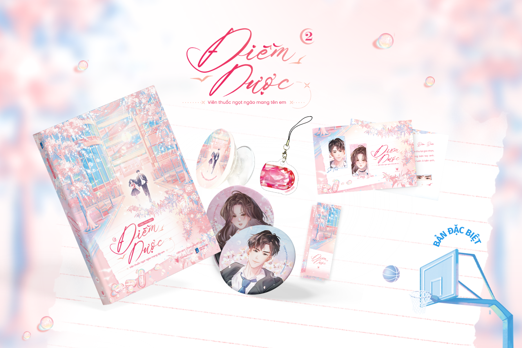 Bộ Điềm Dược - Viên Thuốc Ngọt Ngào Mang Tên Em - Tập 2 - Bản Đặc Biệt - Tặng Kèm Bookmark Phototrip “Có Nhau Trong Đời” + Postcard “Sở Lương” + 2 Huy Hiệu Nhân Vật + 1 Phone Charm Điện Thoại + 1 Popsocket Dán Điện Thoại - Ảnh 2