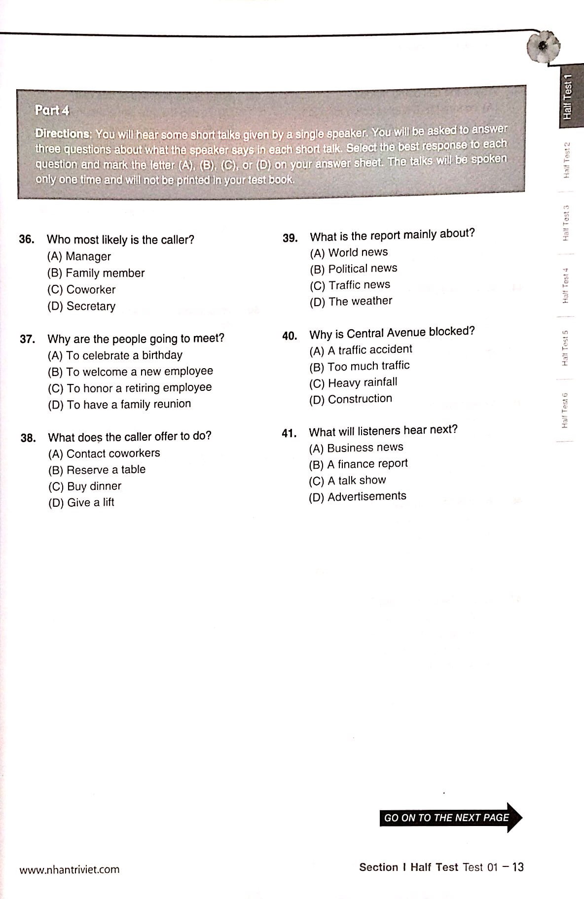 bộ essential test for toeic lc 1000 vol 2 (kèm cd) - Ảnh 10