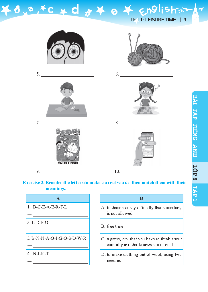 bộ global success - bài tập tiếng anh lớp 8 - tập 1 (có đáp án) - Ảnh 9