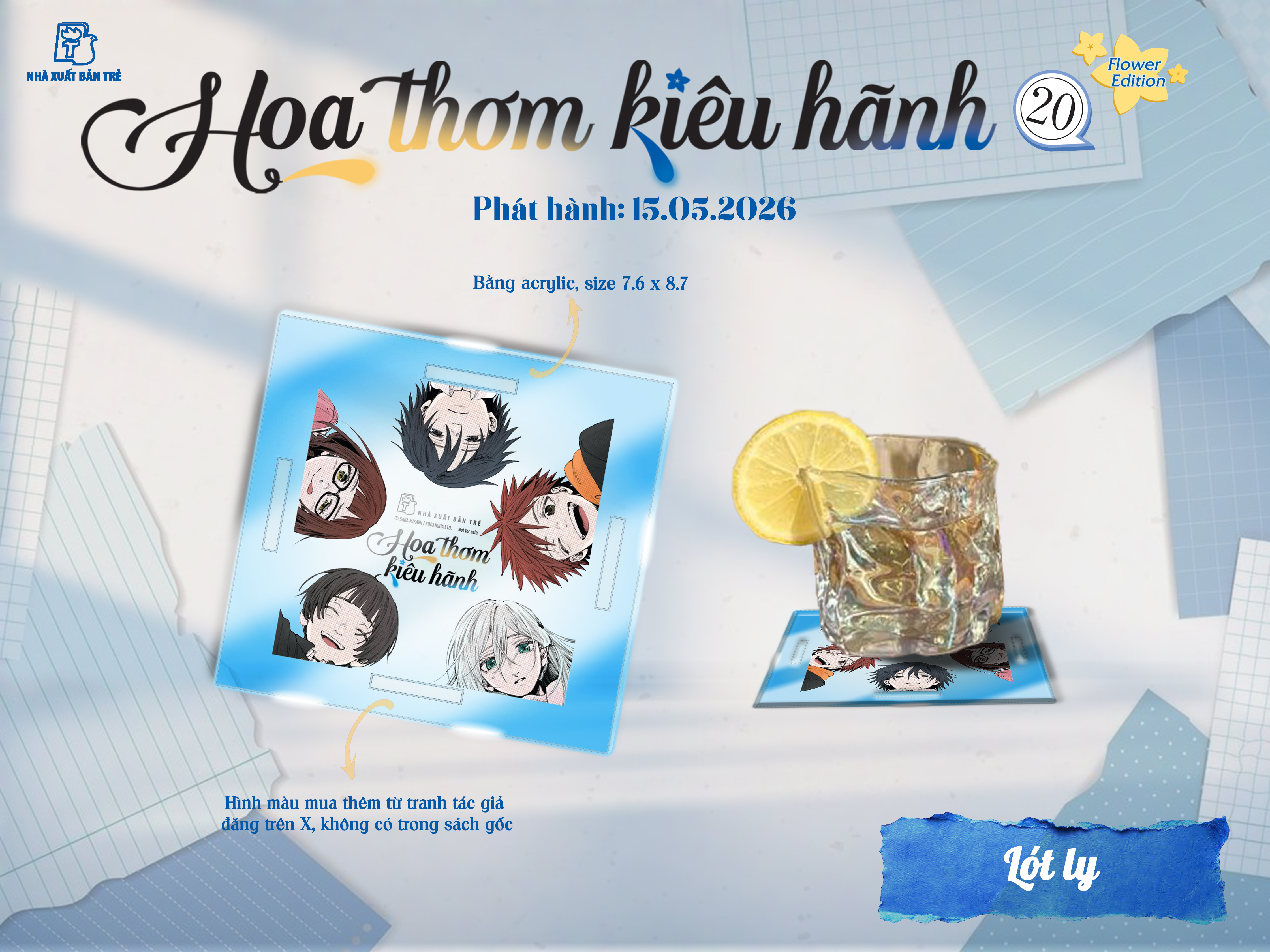 Bộ Hoa Thơm Kiêu Hãnh - Tập 20 - Flower Edition - Tặng Kèm Card + Postcard + Lót Ly + Album Đựng Postcard + Shikishi + Hộp Giấy Đựng Quà - Ảnh 8
