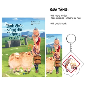 bộ lãnh chúa vùng đất không cư dân - thiếu nữ sừng xanh - tập 1 - bản đặc biệt - tặng kèm bookmark + móc khóa - Ảnh 8