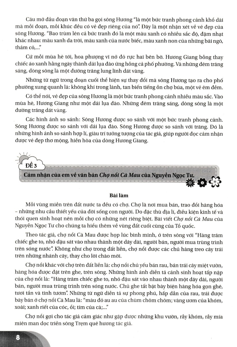 Bộ Những Bài Làm Văn Mẫu 3 - Tập 2 (Cánh Diều) - Ảnh 8