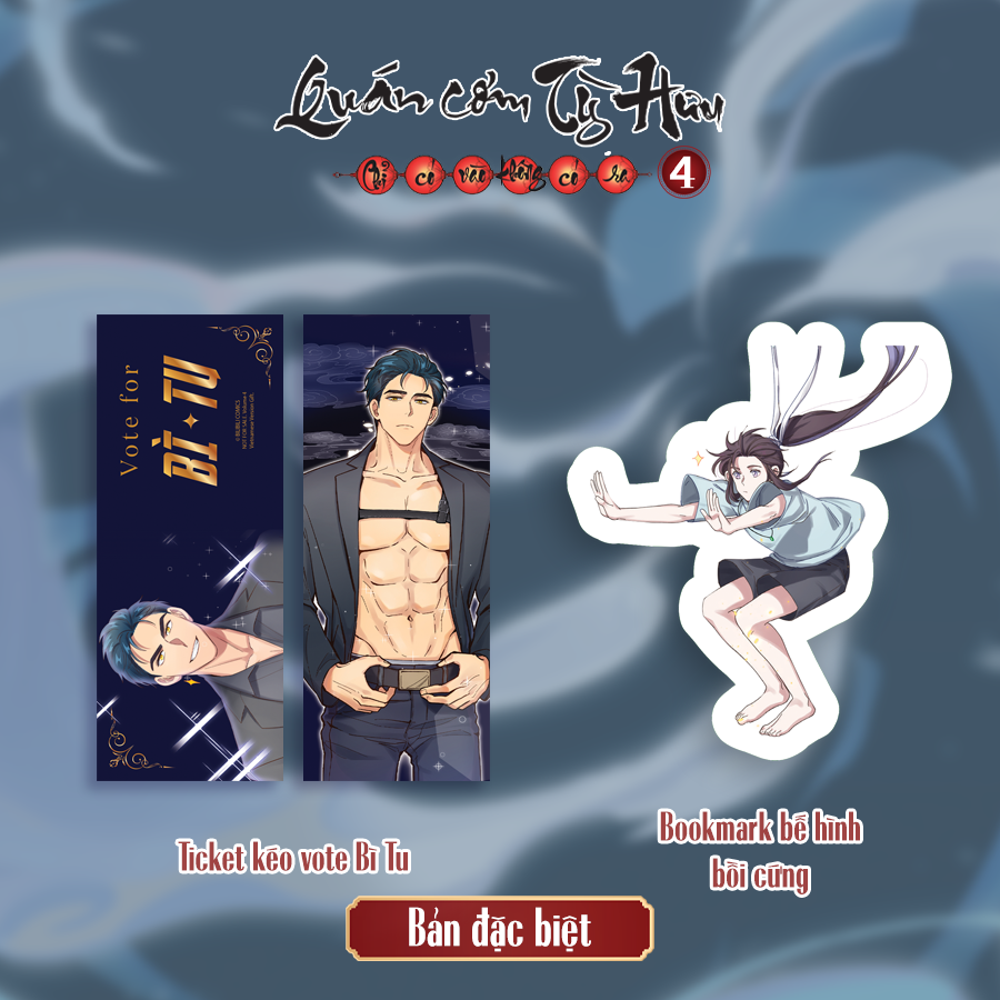 Bộ Quán Cơm Tỳ Hưu - Chỉ Có Vào Không Có Ra - Tập 4 - Bản Đặc Biệt - Tặng Kèm 1 Ticket Kéo Vote Bì Tu + 1 Bookmark Bế Hình Bồi Cứng + 1 Shikishi Bình Phong + 2 Thẻ Nhân Vật Cán Màng Hologram + 1 Poster A3 Cán Bóng - Ảnh 4