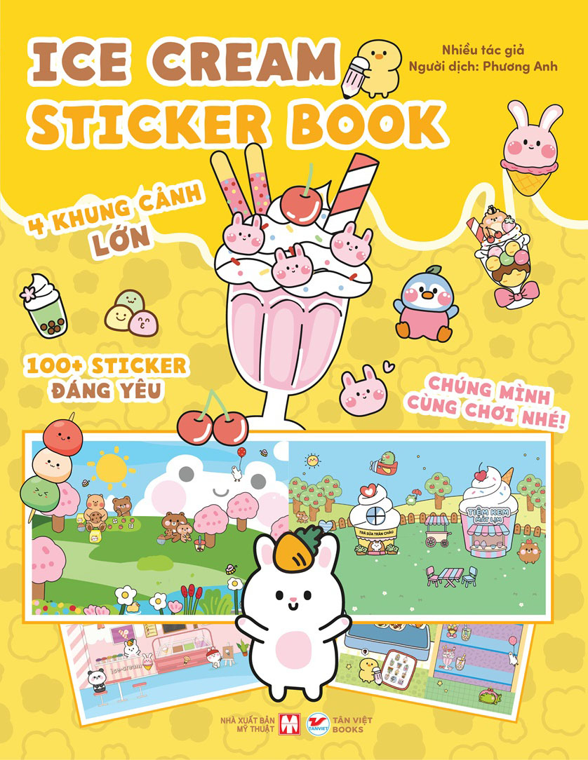 Bộ Sách Chúng Mình Cùng Chơi Nhé - Boba Sticker Book + Ice Cream Sticker Book (Bộ 2 Cuốn) - Bìa Cứng - Ảnh 2