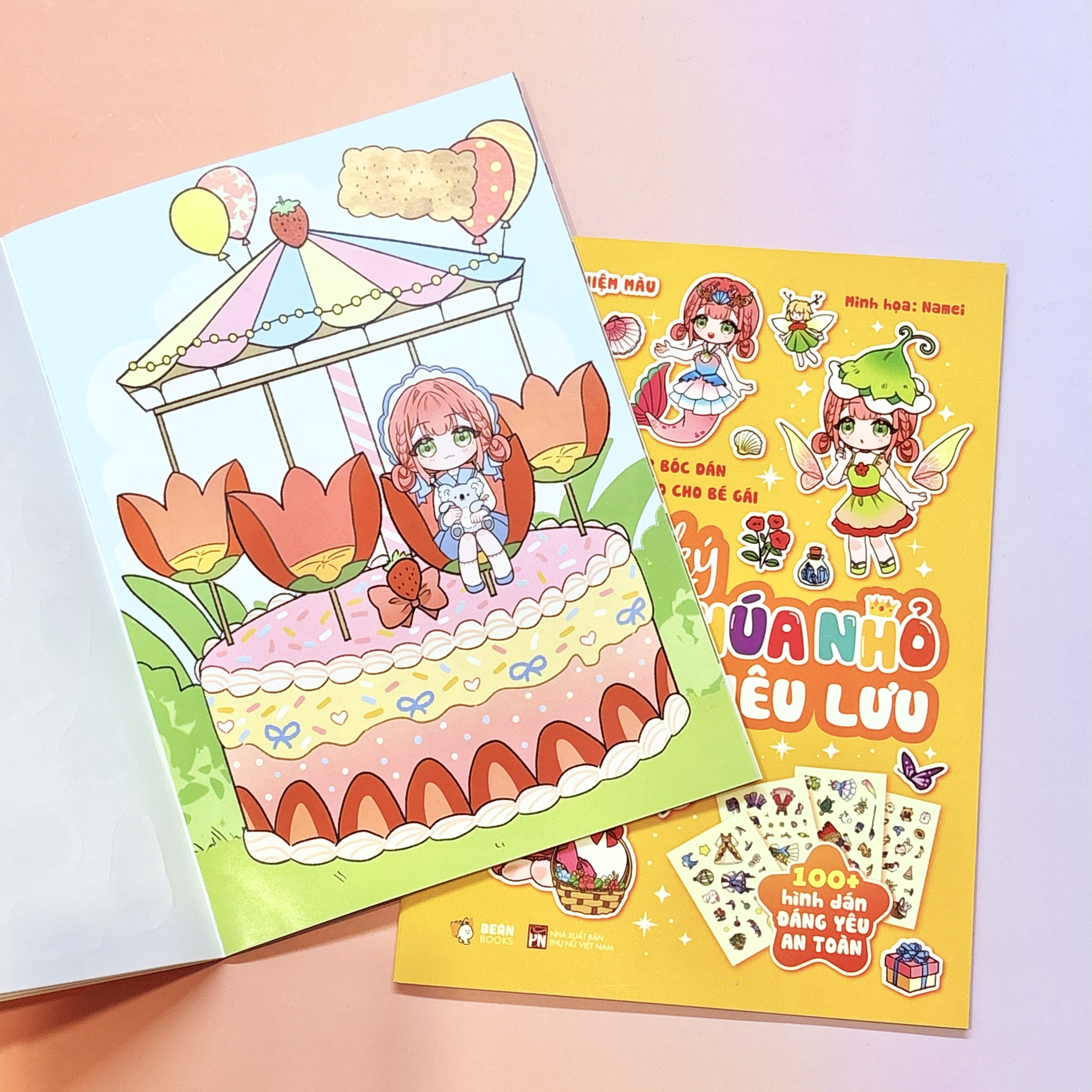 Bộ Sách Sticker Bóc Dán Thỏa Sức Sáng Tạo Cho Bé Gái - Nhật Ký Công Chúa Nhỏ Phiêu Lưu - Ảnh 5