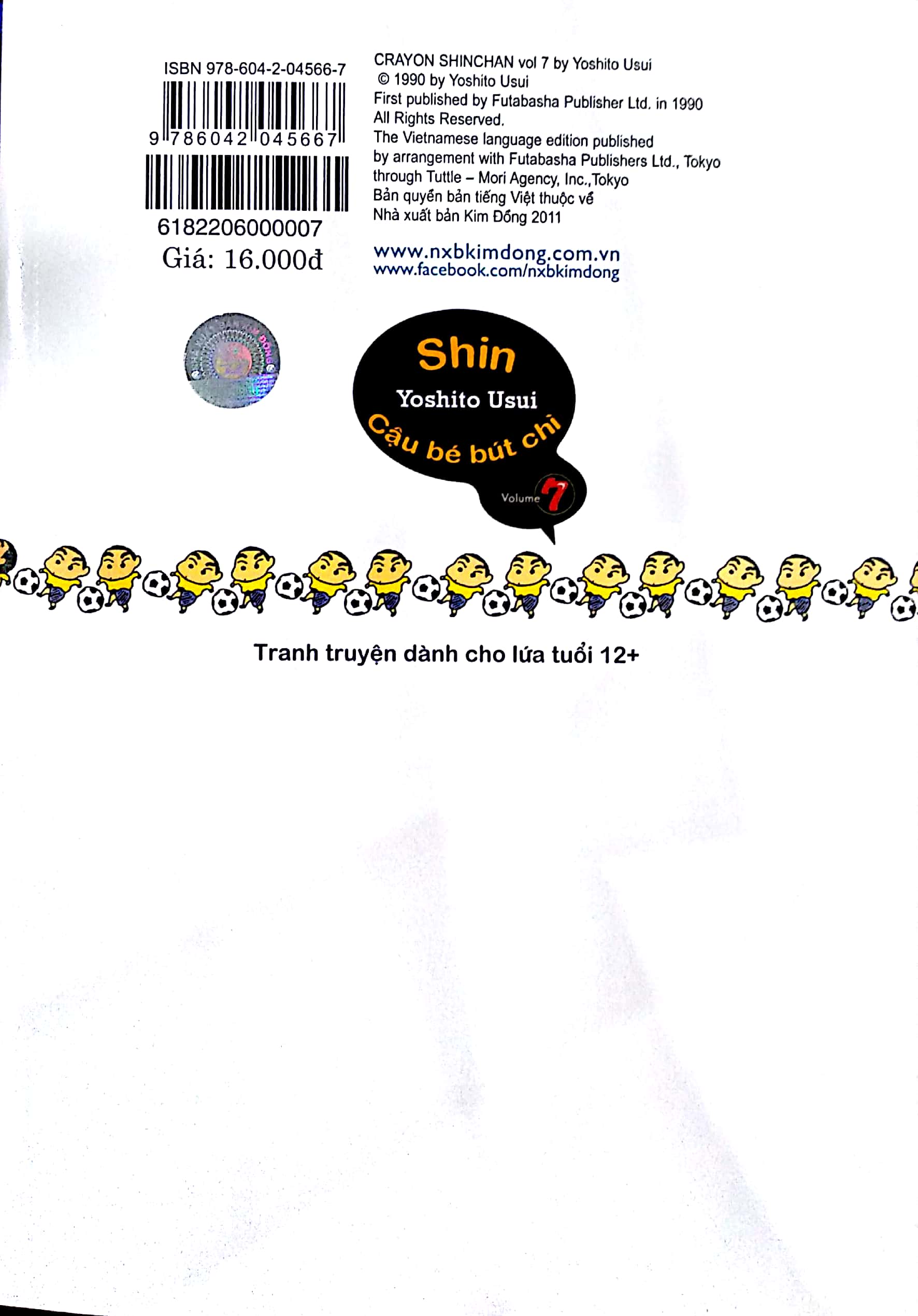 Bộ Shin - Cậu Bé Bút Chì - Tập 7 (Tái Bản 2018) - Ảnh 10