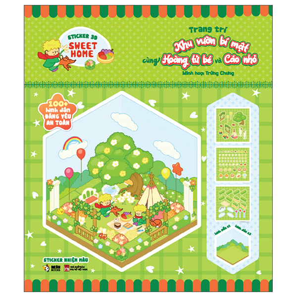 Bộ Sticker 3D Sweet Home - Trang Trí Góc Học Tập Sáng Tạo Cùng Gấu Trúc Bao Bao - Ảnh 13