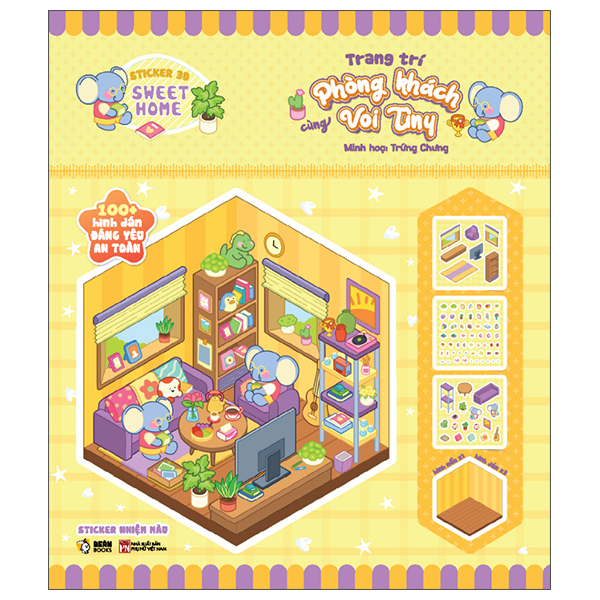Bộ Sticker 3D Sweet Home - Trang Trí Khu Vườn Bí Mật Cùng Hoàng Tử Bé Và Cáo Nhỏ - Ảnh 13