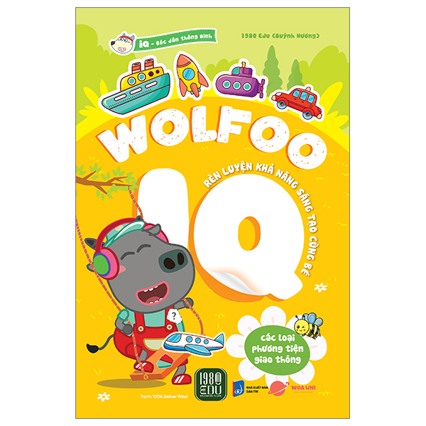bóc dán thông minh - wolfoo iq rèn luyện khả năng sáng tạo cùng bé - các loại phương tiện giao thông