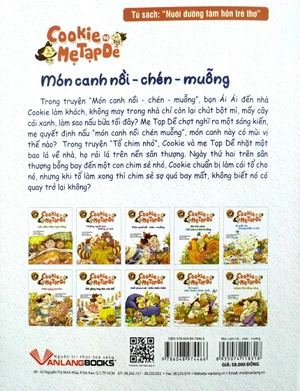 cookie và mẹ tạp dề - món canh nồi - chén - muỗng - Ảnh 11