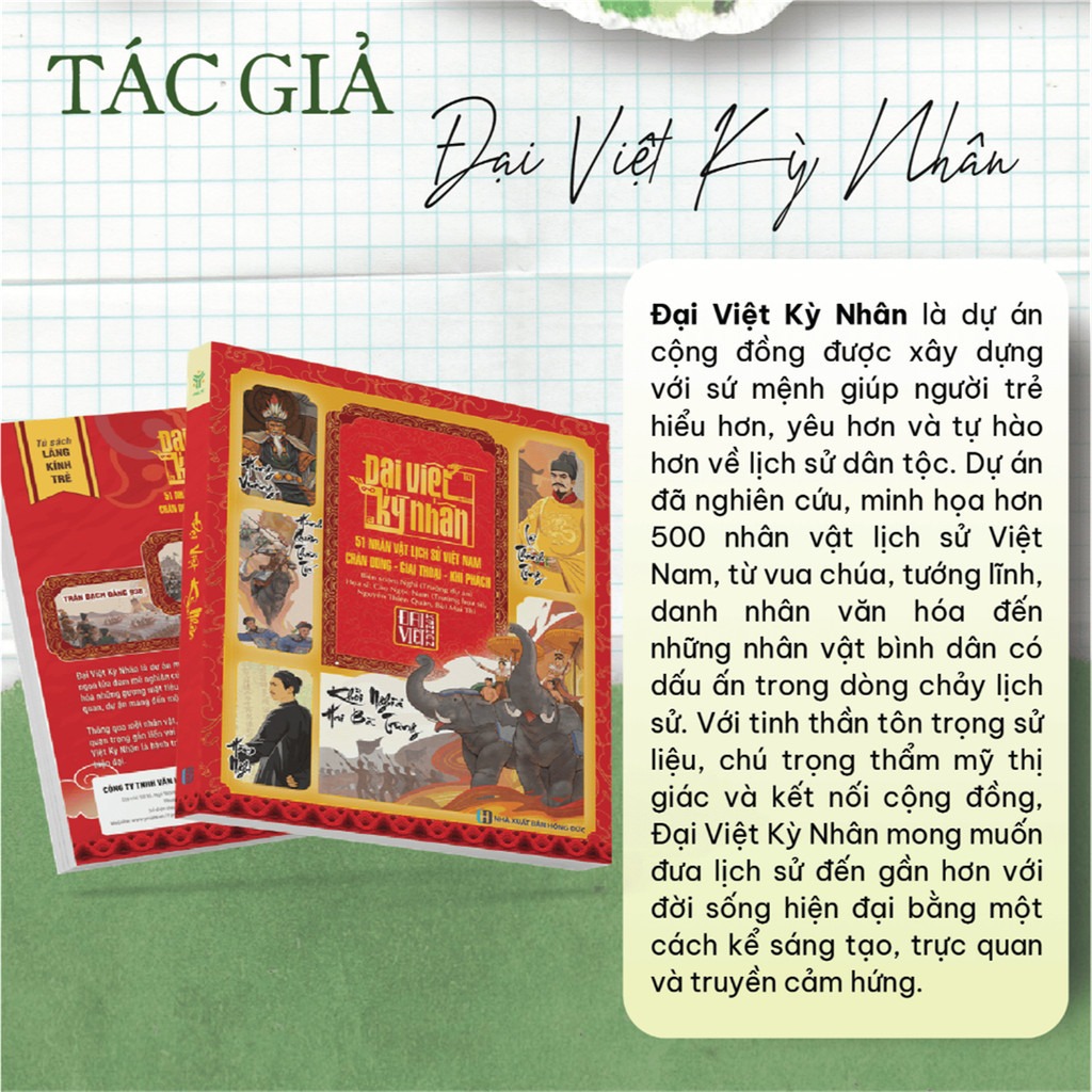 Đại Việt Kỳ Nhân - 51 Nhân Vật Lịch Sử Việt Nam - Chân Dung-Giai Thoại-Khí Phách - Bìa Cứng - Ảnh 3