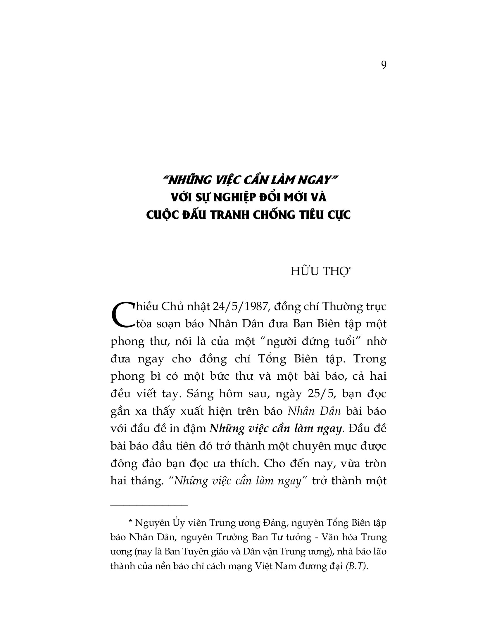 Dấu Ấn - “Những Việc Cần Làm Ngay” - Ảnh 6