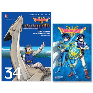 dragon quest - dấu ấn roto - những người kế thừa - tập 34 - tặng kèm postcard