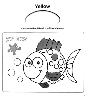early learning colours and shapes - sticker activity - Ảnh 5