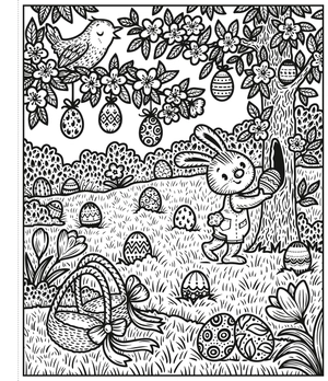 easter magic painting book - Ảnh 6