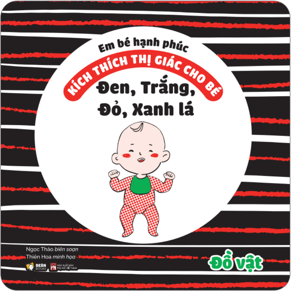 Em Bé Hạnh Phúc - Kích Thích Thị Giác Cho Bé - Đen, Trắng, Đỏ, Xanh Lá - Đồ Vật - Bìa Cứng - Ảnh 2