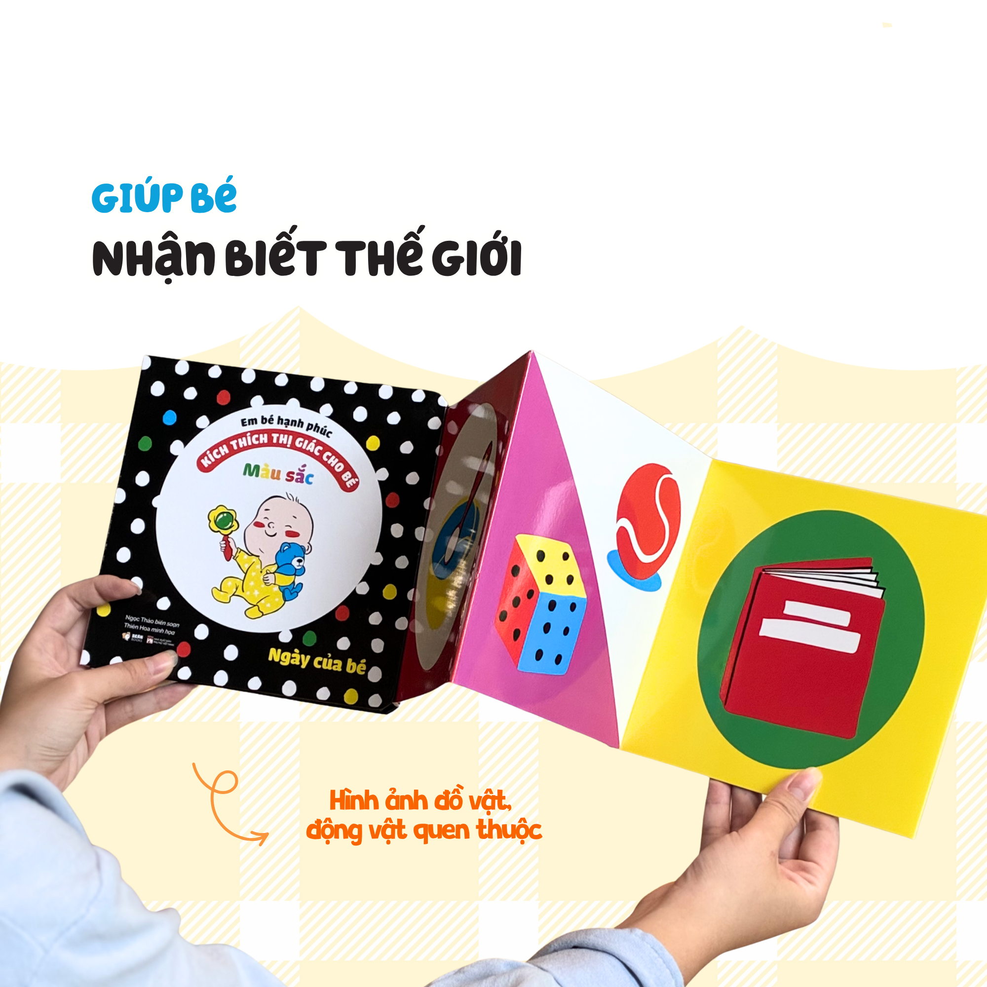Em Bé Hạnh Phúc - Kích Thích Thị Giác Cho Bé - Đen, Trắng, Đỏ, Xanh Lá - Đồ Vật - Bìa Cứng - Ảnh 8