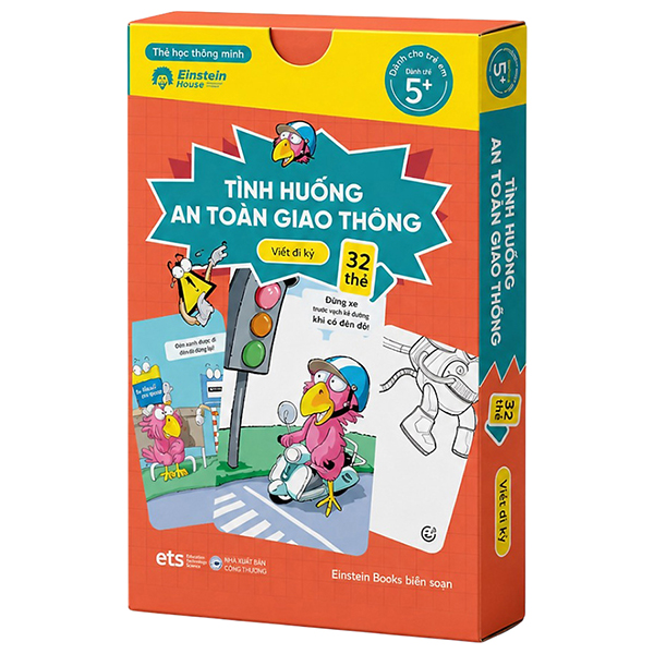 Flashcard - Thẻ Học Thông Minh - Tình Huống An Toàn Giao Thông - Vẹt Du Ký (32 Thẻ)