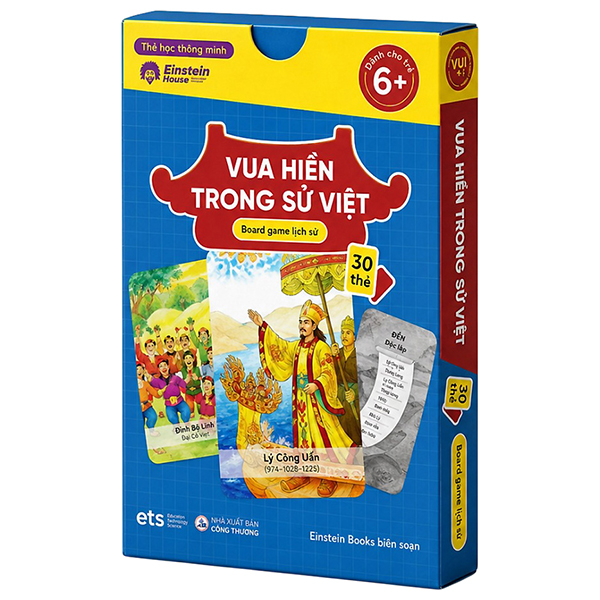 Flashcard - Thẻ Học Thông Minh - Vua Hiền Trong Sử Việt - Board Game Lịch Sử (30 Thẻ)