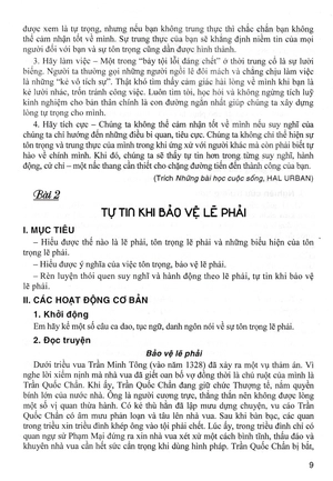 giáo dục đạo đức, kĩ năng sống dành cho học sinh lớp 8 (dùng chung cho các bộ sgk hiện hành) - Ảnh 10