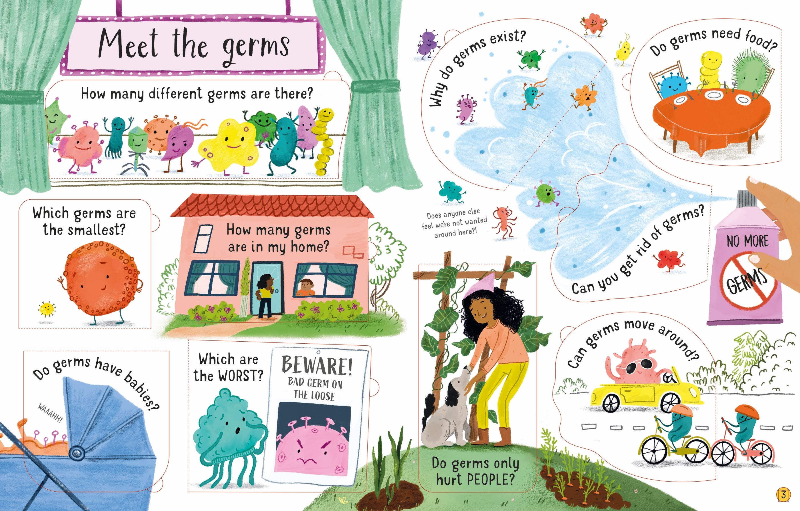lift the flap - questions and answers about germs - Ảnh 3