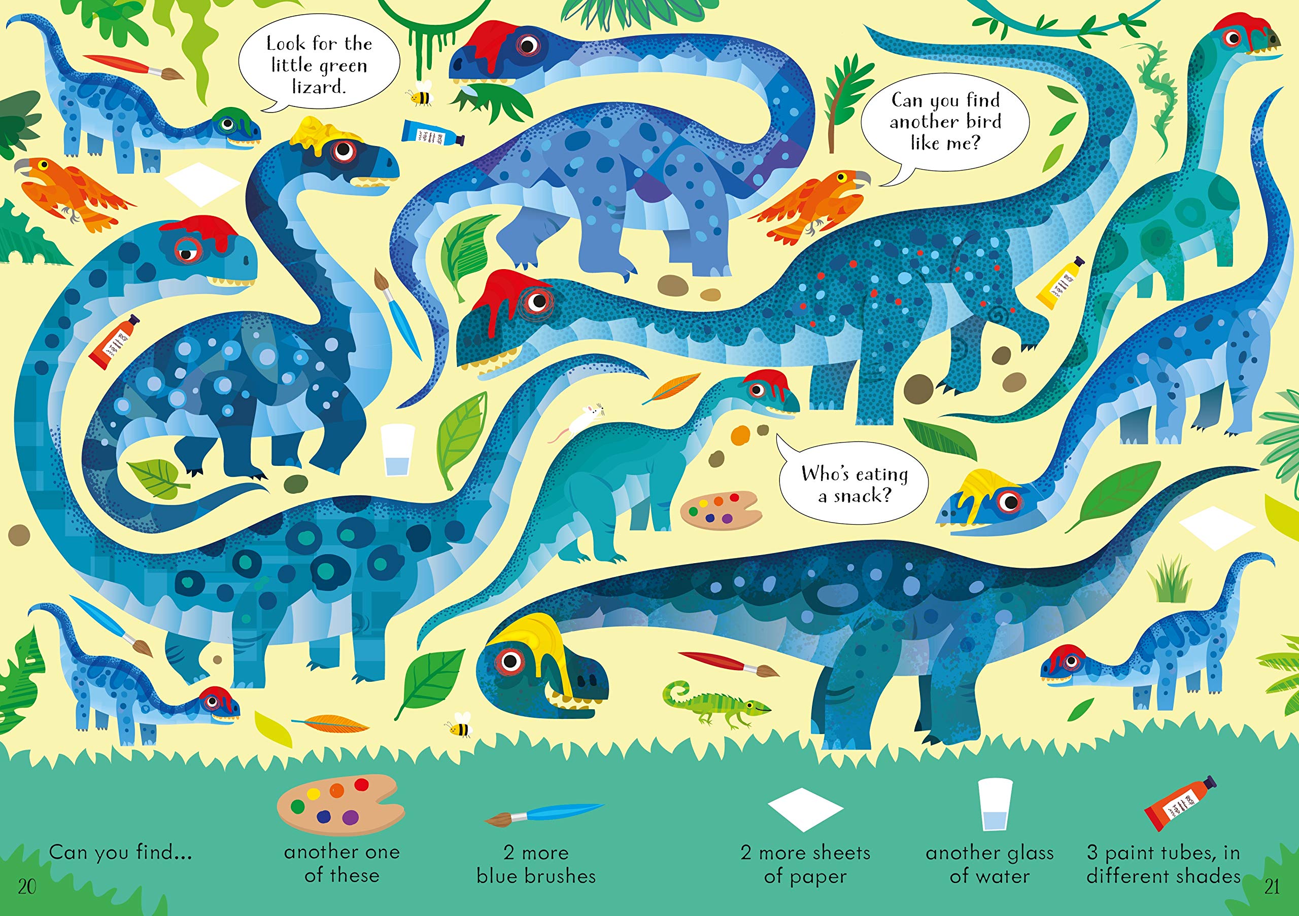 look and find puzzles dinosaurs - Ảnh 5