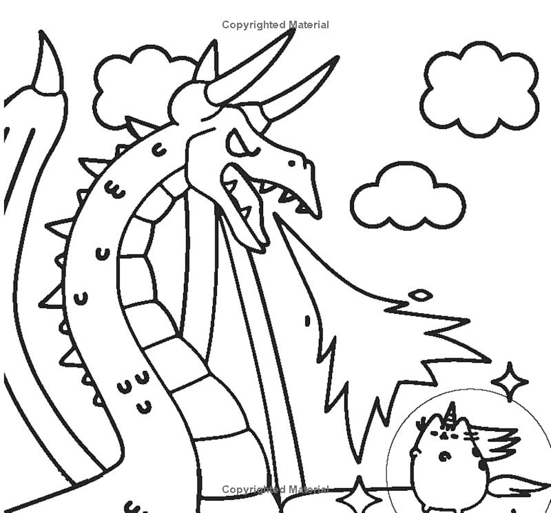 mini pusheen coloring book (a pusheen book) - Ảnh 7