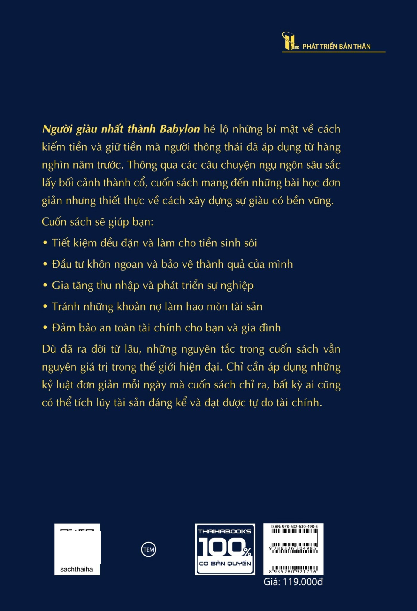 Người Giàu Nhất Thành Babylon - The Richest Man In Babylon - Bìa Cứng - Ảnh 10
