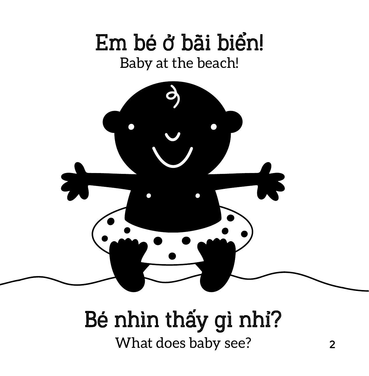 Sách Kích Thích Thị Giác - Em Bé Thấy Gì? - Đi Biển - Ảnh 4