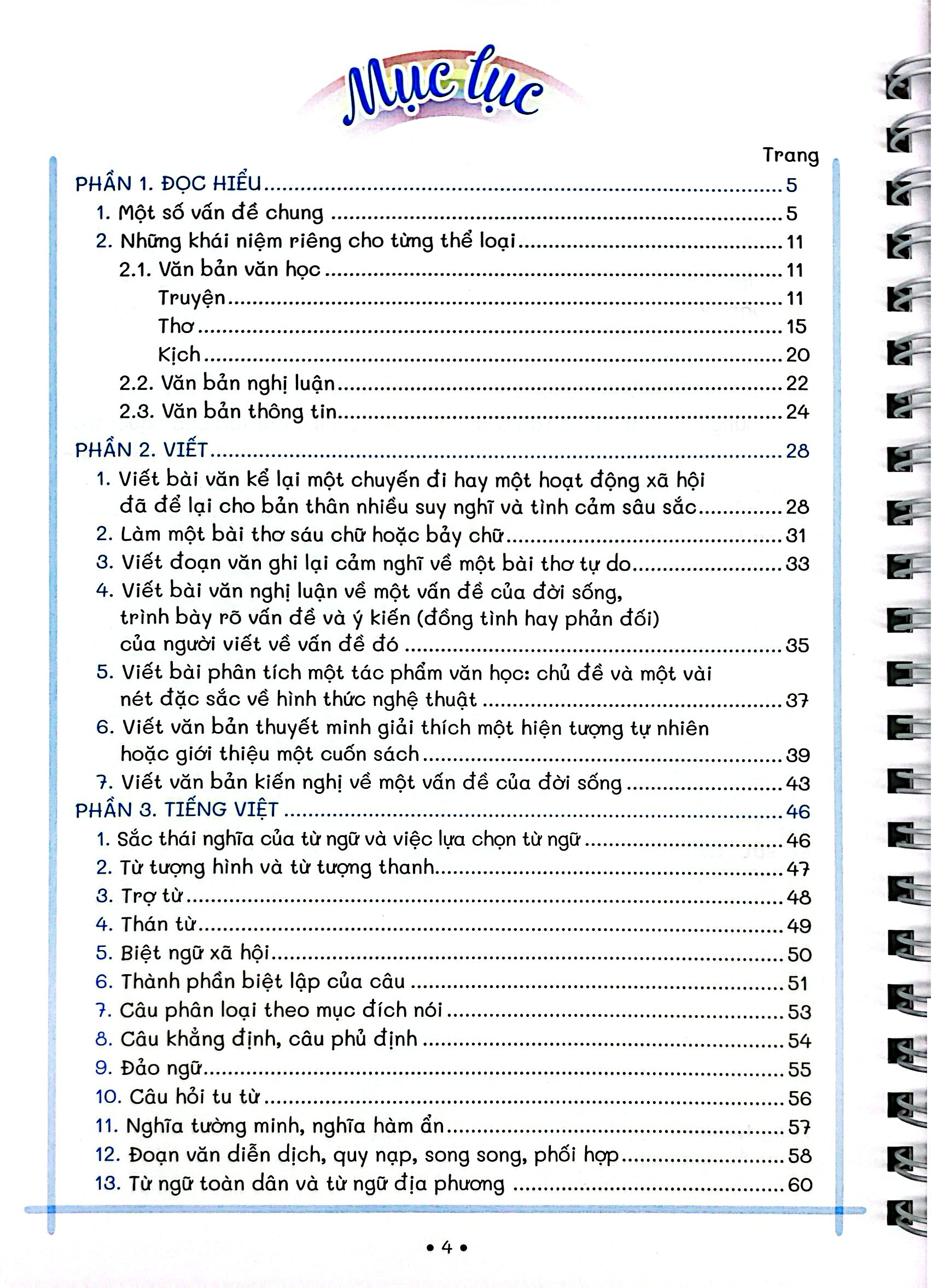 Sổ Tay Trọng Tâm Kiến Thức Ngữ Văn 8 - Ảnh 4