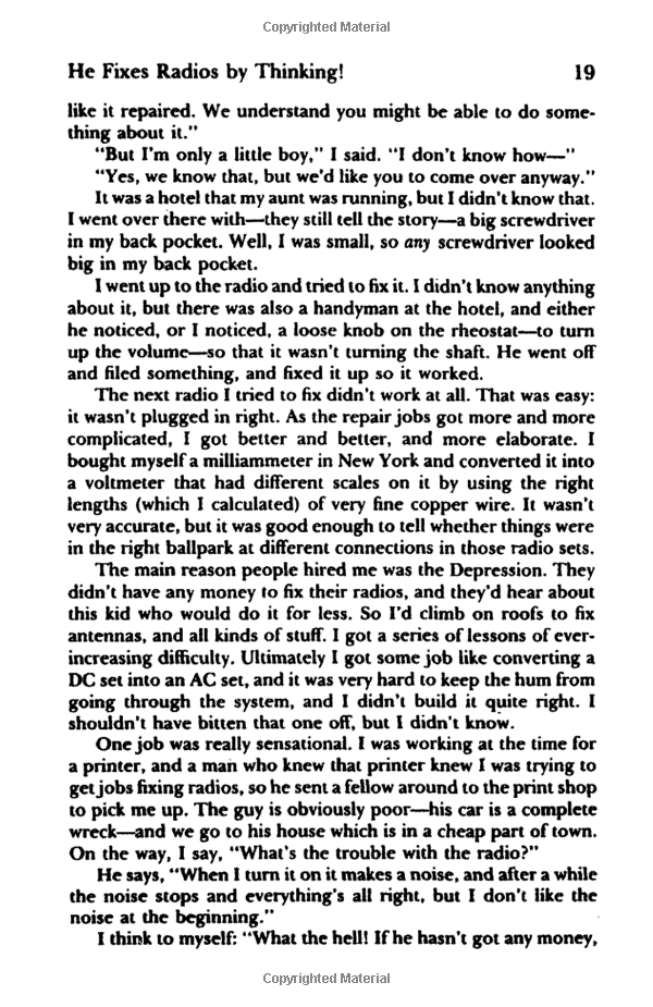 "Surely You're Joking, Mr. Feynman!": Adventures of a Curious Character as Told to Ralph Leighton - Ảnh 10