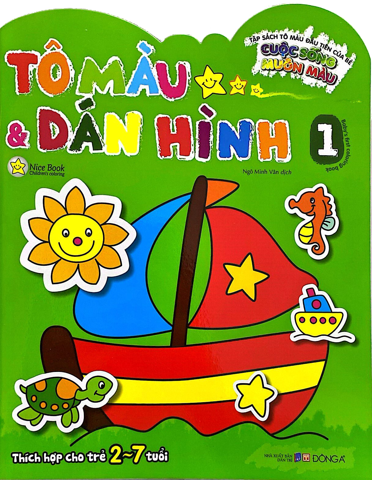 tập sách tô màu đầu tiên của bé - cuộc sống muôn màu - tô màu và dán hình - tập 1 - Ảnh 3