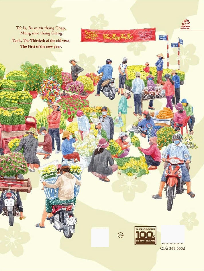 tết ba miền - the stories of vietnamese new year - song ngữ anh-việt - bìa cứng - Ảnh 8
