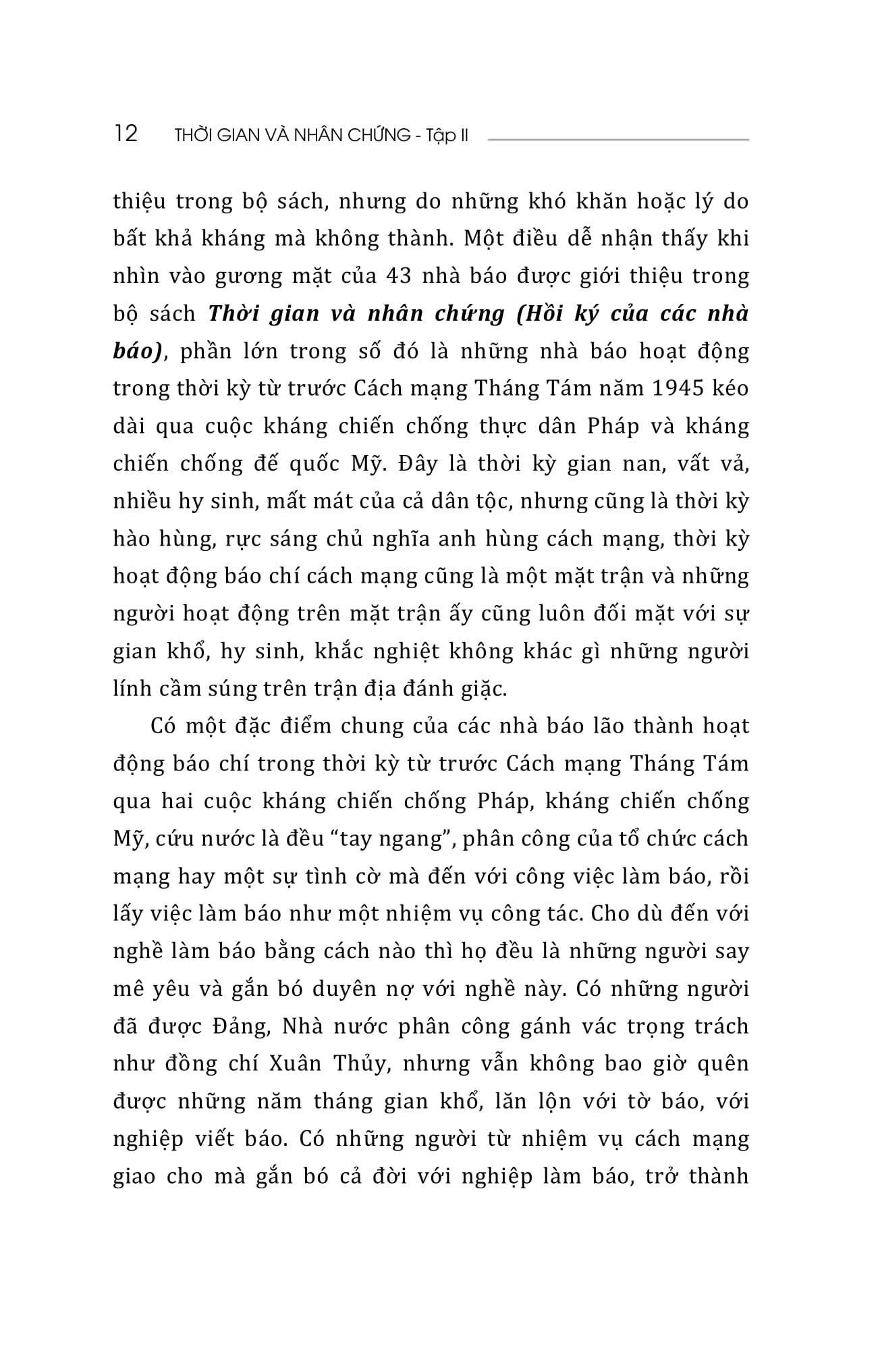 thời gian và nhân chứng - hồi ký của các nhà báo - tập ii - Ảnh 13