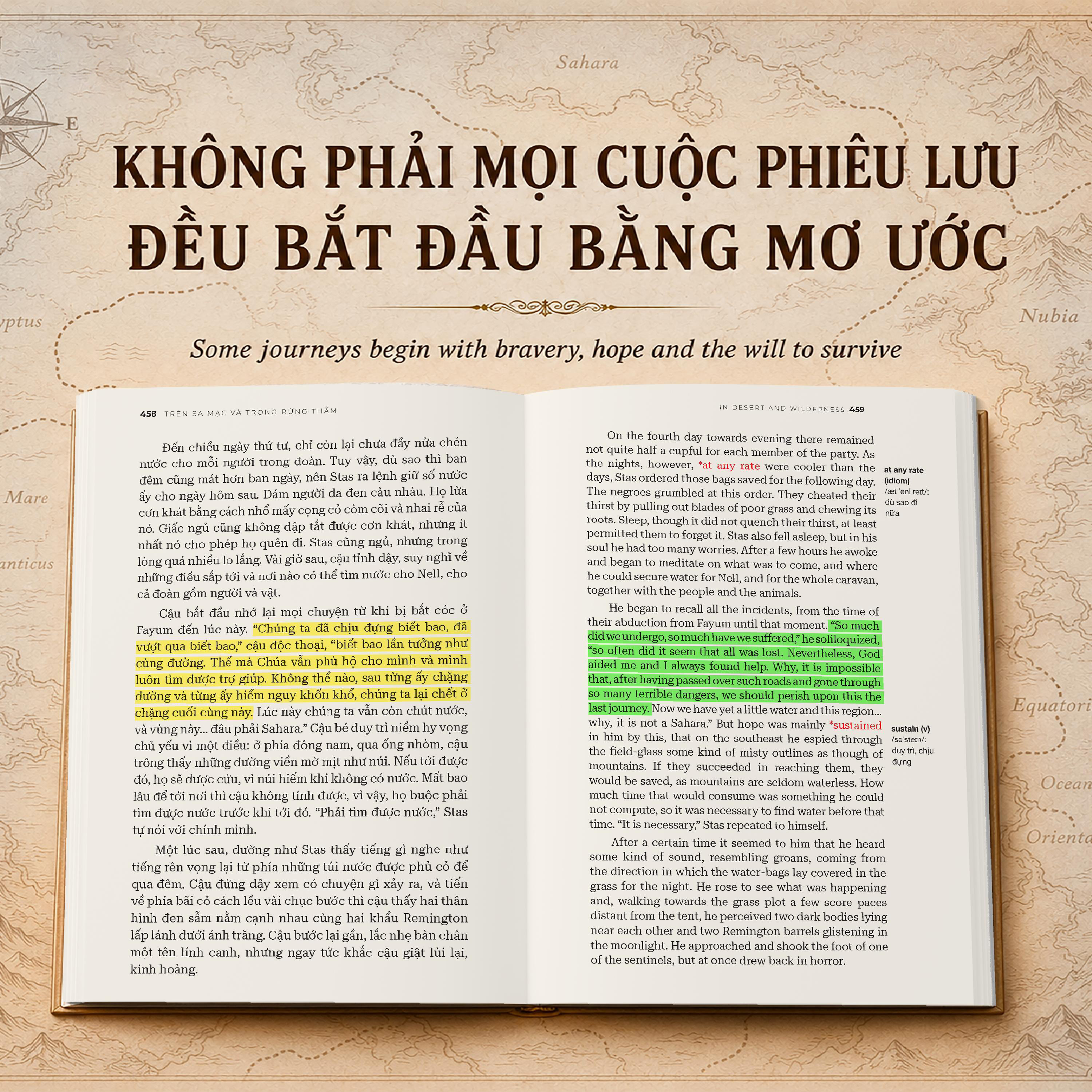 Trên Sa Mạc Và Trong Rừng Thẳm - In Desert And Wilderness - Song Ngữ Anh-Việt - Ảnh 5