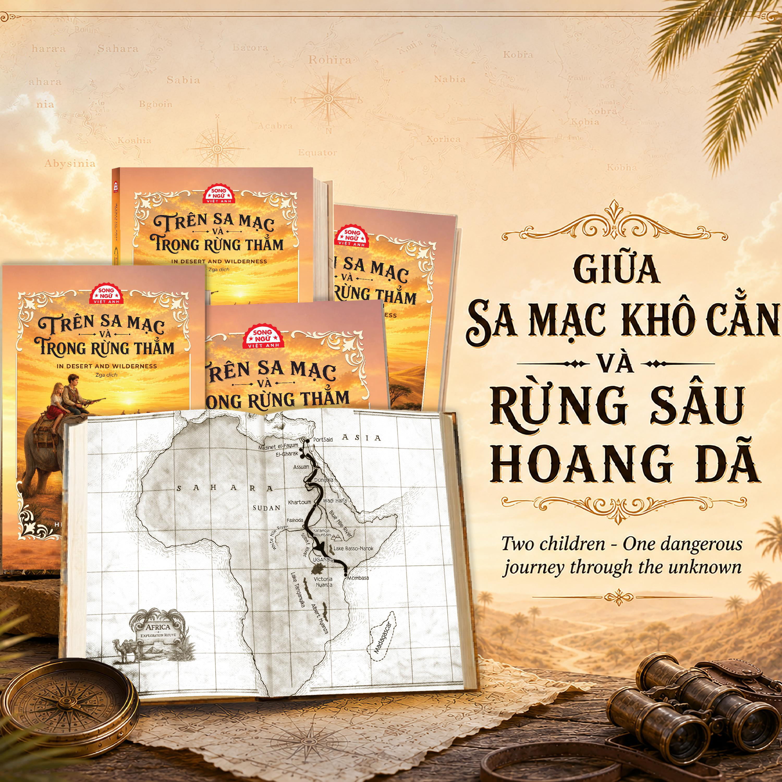 Trên Sa Mạc Và Trong Rừng Thẳm - In Desert And Wilderness - Song Ngữ Anh-Việt - Ảnh 7