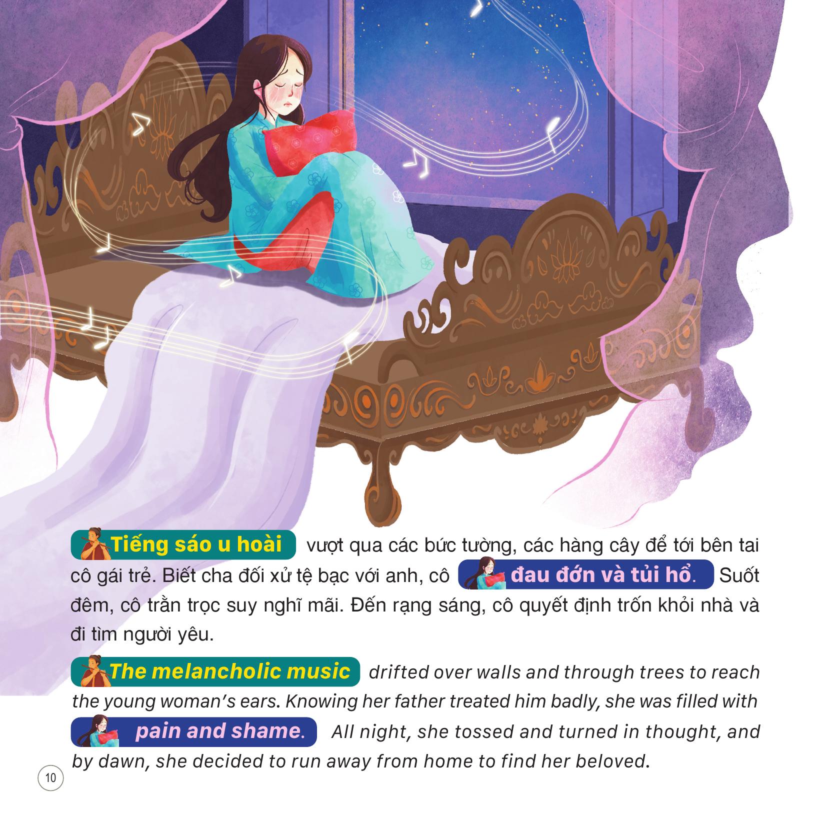 Truyện Cổ Tích Việt Nam - Sự Tích Hòn Trống Mái - Song Ngữ Việt-Anh - Ảnh 12