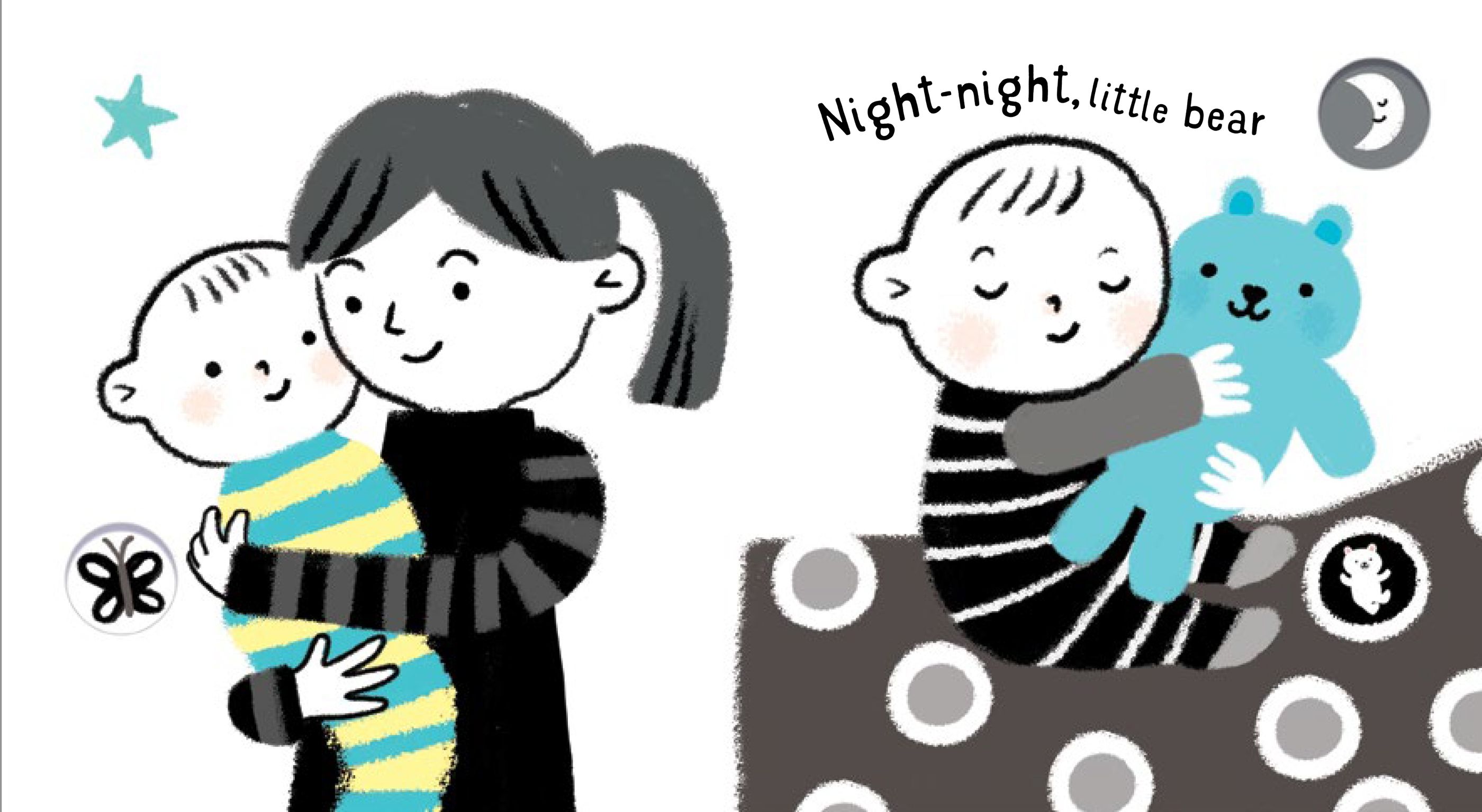 usborne baby's black and white books: hello! - Ảnh 4