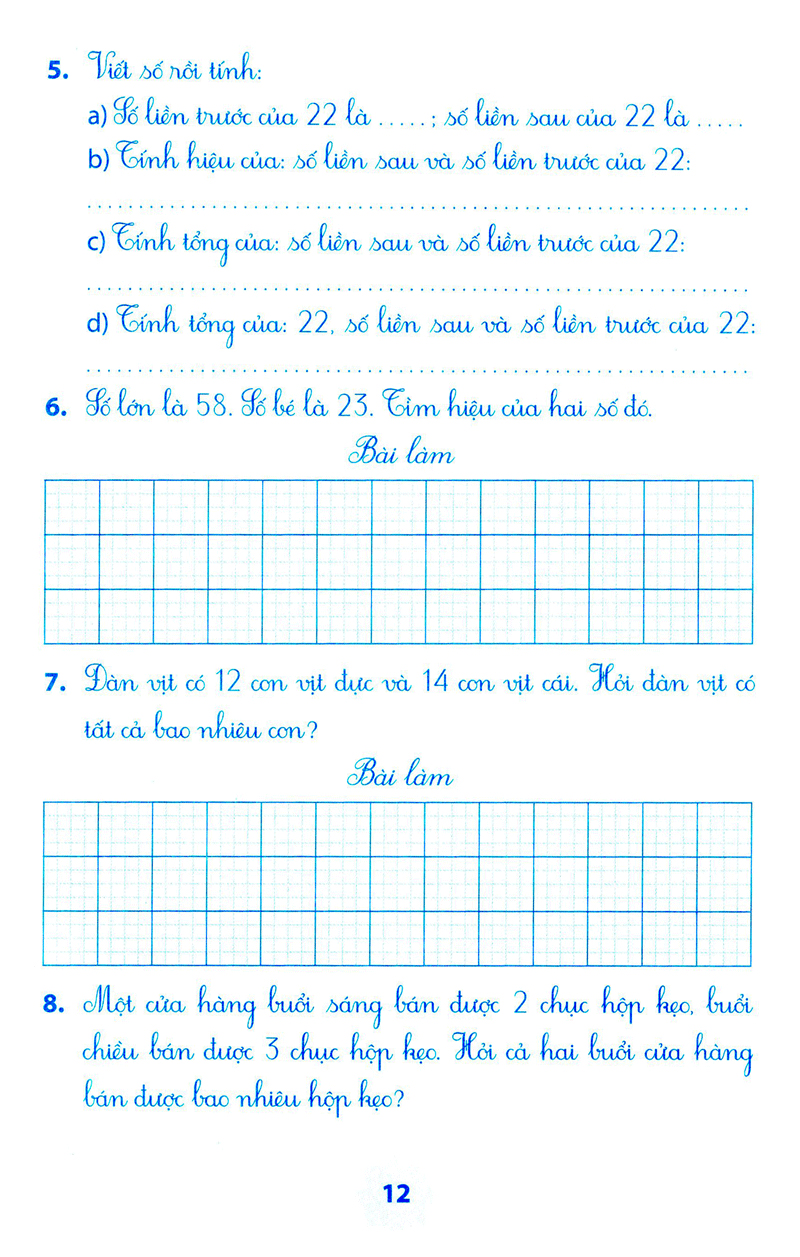 vở bài tập môn toán học kì 1 (lớp 2) - Ảnh 9