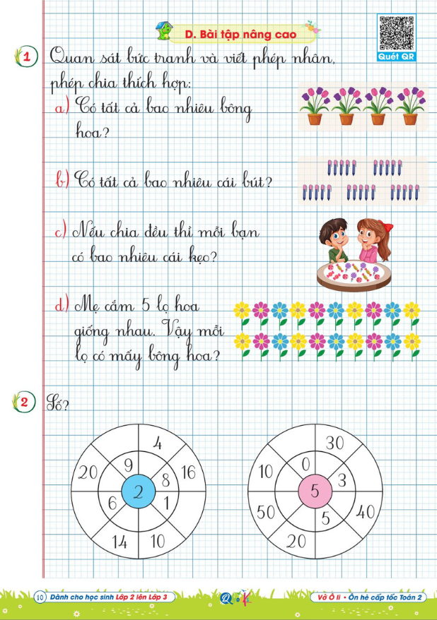 Vở Ô Li - Ôn Hè Cấp Tốc - Toán 2 - Dành Cho Lớp 2 Lên Lớp 3 - Ảnh 6